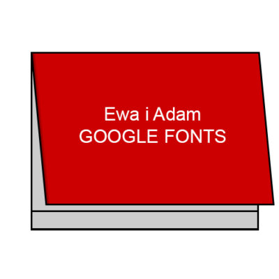 Napis Własny Google Fonts